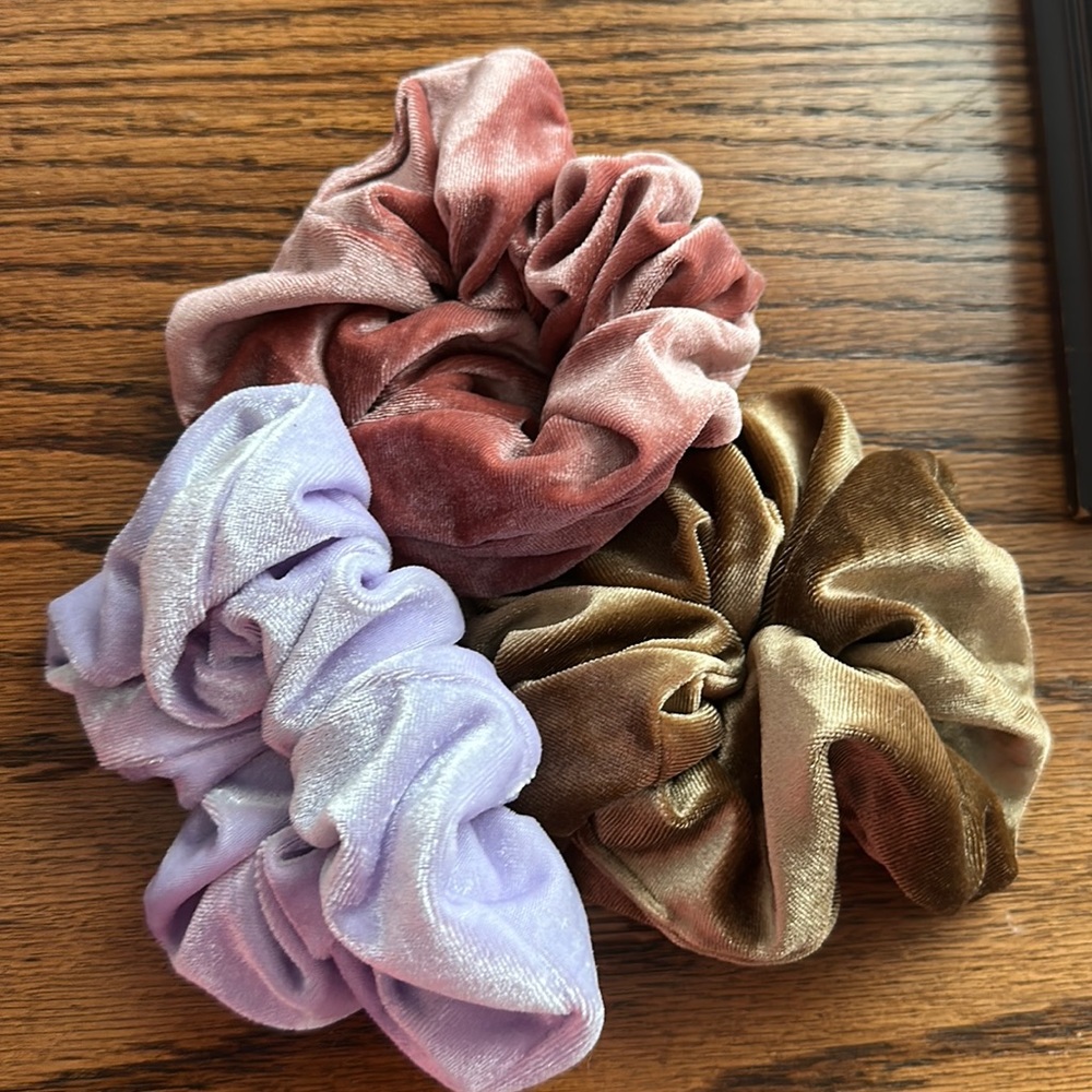 Brand new Velour Scrunchies